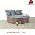 Stahl Kleine Tagesliege mit PE Rattan für Outdoor (1214)